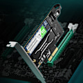 Miniatyrbild 3 av 11: Ugreen PCIe 3.0 x4 M.2 SSD Adapter för M-Key/B-Key Svart (CM302)