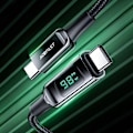 Miniatyrbild 7 av 11: Acefast C6-03 Kabel USB-C till USB-C 100W 5A 480Mb/s 2m Svart