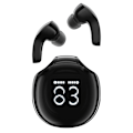 Miniatyrbild 1 av 8: Trådlösa hörlurar Acefast T9 Bluetooth 5.3 med display - Svart