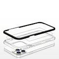Miniatyrbild 5 av 7: Transparant 3-i-1 fodral för iPhone 13 Pro - Gelställ med svart