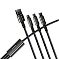 Miniatyrbild 4 av 11: Basus Tungsten 3-i-1 USB-kabel - Typ C / Lightning / micro USB/
