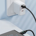 Miniatyrbild 4 av 7: USB A-USB C Kabel Wozinsky WUACC2 med Display/ 66W/ 6A/ 2m/ Svar