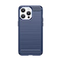 Miniatyrbild 1 av 8: Flexibelt kolfibermönstrat skal för iPhone 15 Pro - Blått