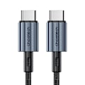 Miniatyrbild 1 av 7: Choetech XCC-1014 USB-C till USB-C Kabel PD 60W Grå