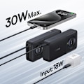 Miniatyrbild 7 av 10: Powerbank Baseus Free2Pull 10000mAh 30W med USB-C-port och utdra