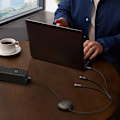 Miniatyrbild 11 av 11: Baseus Free2Draw 3-i-1 Rullbar Kabel USB-C/Lightning/micro USB/