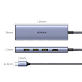 Miniatyrbild 2 av 11: Ugreen CM511 6-i-1 USB-C Hub: HDMI / 3x USB-A 3.0 / SD/TF-kortlä