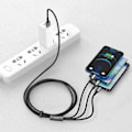 Miniatyrbild 11 av 11: Basus Tungsten 3-i-1 USB-kabel - Typ C / Lightning / micro USB/