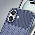 Miniatyrbild 6 av 7: Silikonskal Thunder Case för iPhone 16 Plus - Blå