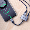 Miniatyrbild 6 av 9: Ugreen Adapter CM193 50596 Dubbelport Ljud USB-C (Hane) till 3.5