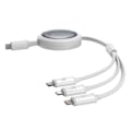 Miniatyrbild 3 av 11: Baseus Free2Draw Rullbar Kabel 3-i-1 USB-C/Lightning/micro USB 1