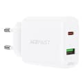 Acefast USB-C & USB Väggladdare/ 20W/ PPS/ PD/ QC 3.0/ AFC/ FCP