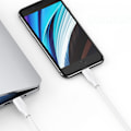 Miniatyrbild 6 av 9: Choetech Vit USB-C till Lightning-kabel MFi PD 30W 1/2m - Snabbl