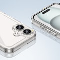 Miniatyrbild 6 av 8: iPhone 16 Plus Transparent Gelram Fodral - Outer Space Design