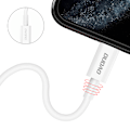 Miniatyrbild 2 av 6: USB-C till Lightning Kabel - Dudao L6X PD 20W 1m - Vit