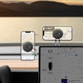 Miniatyrbild 8 av 10: Baseus T-Space Biltelefonhållare - Magnetisk Silvermodell för In