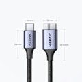 Miniatyrbild 10 av 10: Ugreen US565 USB-C/micro USB-B 3.0-kabel/ 5Gb/s/ 3A/ 1m - Grå