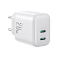 Miniatyrbild 8 av 11: Joyroom JR-TCF12 Väggladdare 2x USB-C 20W PD/QC 3.0 - Vit