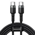 Baseus USB-C till USB-C Kabel 100W PD QC 5A 2m - Grå