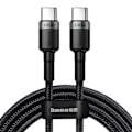 Miniatyrbild 1 av 11: Baseus USB-C till USB-C Kabel 100W PD QC 5A 2m - Grå