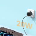 Miniatyrbild 4 av 7: Joyroom Snabbladdare USB Typ C 20W Power Delivery Quick Charge 3