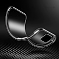 Miniatyrbild 5 av 10: Transparent skyddsfodral med metallisk ram för Samsung Galaxy A3