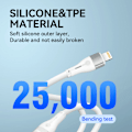 Miniatyrbild 7 av 9: Wozinsky USB-C till Lightning Snabbladdningskabel 1m 27W - Vit