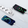 Miniatyrbild 8 av 9: Baseus Compact 20W USB-A/USB-C Snabbladdare PD QC 3.0 Vit CCXJ-B