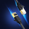 Miniatyrbild 6 av 11: Ugreen Platt Ethernetkabel RJ45 Cat 7 STP LAN 10 Gbps 10m Svart