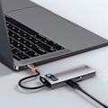 Miniatyrbild 3 av 11: Baseus Metal Gleam 5-i-1 Multifunktionell USB-C HUB - USB-C PD 1