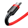 Miniatyrbild 4 av 10: Baseus Cafule USB-A till Micro USB Kabel 1/5A 2m - Röd