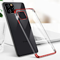 Miniatyrbild 7 av 10: Transparent skyddsfodral med metallisk ram för Samsung Galaxy A3