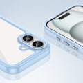 Miniatyrbild 6 av 8: Skyddsfodral Outer Space med Gelram för iPhone 16 - Blå