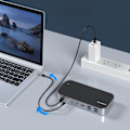 Miniatyrbild 8 av 11: Choetech M52 USB-C Hub - USB-C PD/ USB-C/ USB-A/ HDMI/ VGA/ DP/