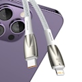 Miniatyrbild 4 av 11: Baseus CADH000002 Lightning till USB-C PD Kabel 20W 480Mb/s 1m -