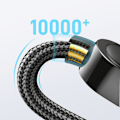 Miniatyrbild 6 av 10: Joyroom A4 USB-C / Lightning Kabel 20W med Display 1/2m - Svart