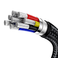 Miniatyrbild 6 av 11: Baseus Cafule Series USB-C till USB-C PD QC SCP 100W 5A 1 m Meta