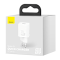 Miniatyrbild 5 av 11: Baseus Super Si Snabbladdare USB-C 20W PD Vit (CCSUP-B02)