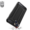 Miniatyrbild 6 av 8: Robust Hybrid Armor Skal för iPhone 15 Plus - Svart