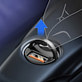 Miniatyrbild 11 av 11: Baseus Tiny Star Mini Smart Billaddare USB 30W Quick Charge 3.0
