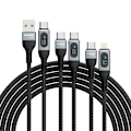 Miniatyrbild 8 av 8: Dudao USB-C till Lightning-kabel 20W PD Snabbladdning 1m Svart (