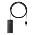 Miniatyrbild 1 av 11: Baseus Lite Serie HUB Adapter USB-A till 4xUSB-A 3.0 5Gb/s Svart