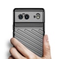 Miniatyrbild 4 av 11: Google Pixel 6 Svart Flexibelt Pansarfodral Thunder Case