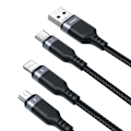 Miniatyrbild 4 av 8: Joyroom USB-Multi-Kabel 3-i-1: USB-A till Lightning/USB-C/microU