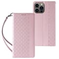 Magnetiskt Plånboksskal med Rem för iPhone 13 Pro Max - Rosa