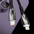 Miniatyrbild 11 av 11: Baseus CADH000002 Lightning till USB-C PD Kabel 20W 480Mb/s 1m -