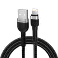 Wozinsky USB-A till Lightning Kabel 2.4A 1m - Svart