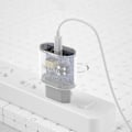 Miniatyrbild 4 av 9: Dudao A14EUC Väggladdare PD 20W USB-C med Kabel - Vit