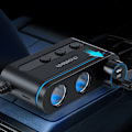 Miniatyrbild 6 av 10: Choetech TC0021 Billaddare med 2x USB-C PD & 1x USB-A QC och 3 c
