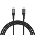 Dudao L3CC USB-C till USB-C Kabel 60W 2m Svart Flätat